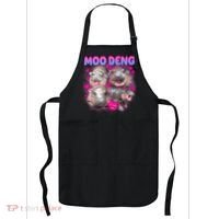 Love Moo Deng Funny Cute Hippo Meme Apron thumb 0