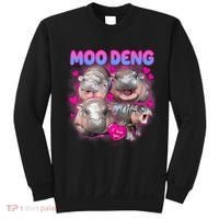 Love Moo Deng Funny Cute Hippo Meme Sweatshirt thumb 0