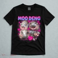 Love Moo Deng Funny Cute Hippo Meme T-Shirt thumb 5