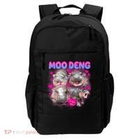 Love Moo Deng Funny Cute Hippo Meme Backpack thumb 0