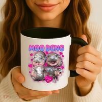 Love Moo Deng Funny Cute Hippo Meme Coffee Mug thumb 3