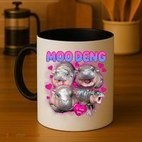 Love Moo Deng Funny Cute Hippo Meme Coffee Mug thumb 4