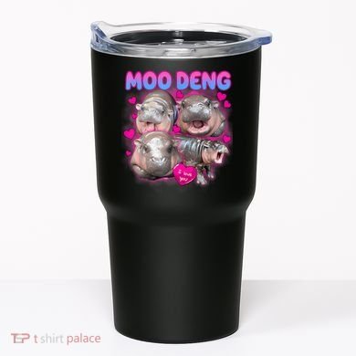 Love Moo Deng Funny Cute Hippo Meme Tumbler