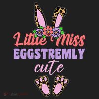 Little Miss Eggstremly Cute Easter Bunny Women's Sweatshirt thumb 2