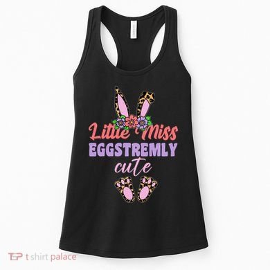 Little Miss Eggstremly Cute Easter Bunny Women's Tank Top