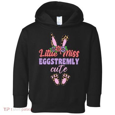 Little Miss Eggstremly Cute Easter Bunny Toddler Hoodie