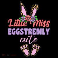 Little Miss Eggstremly Cute Easter Bunny Toddler Hoodie thumb 2