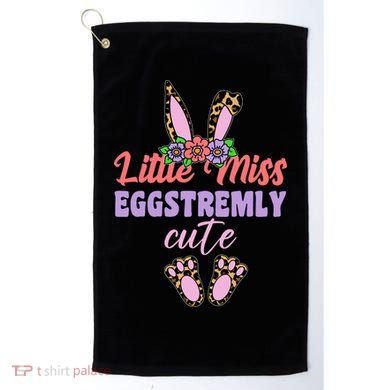 Little Miss Eggstremly Cute Easter Bunny Golf Towel