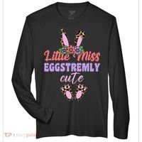 Little Miss Eggstremly Cute Easter Bunny Zone Performance Long-Sleeve T-Shirt thumb 0
