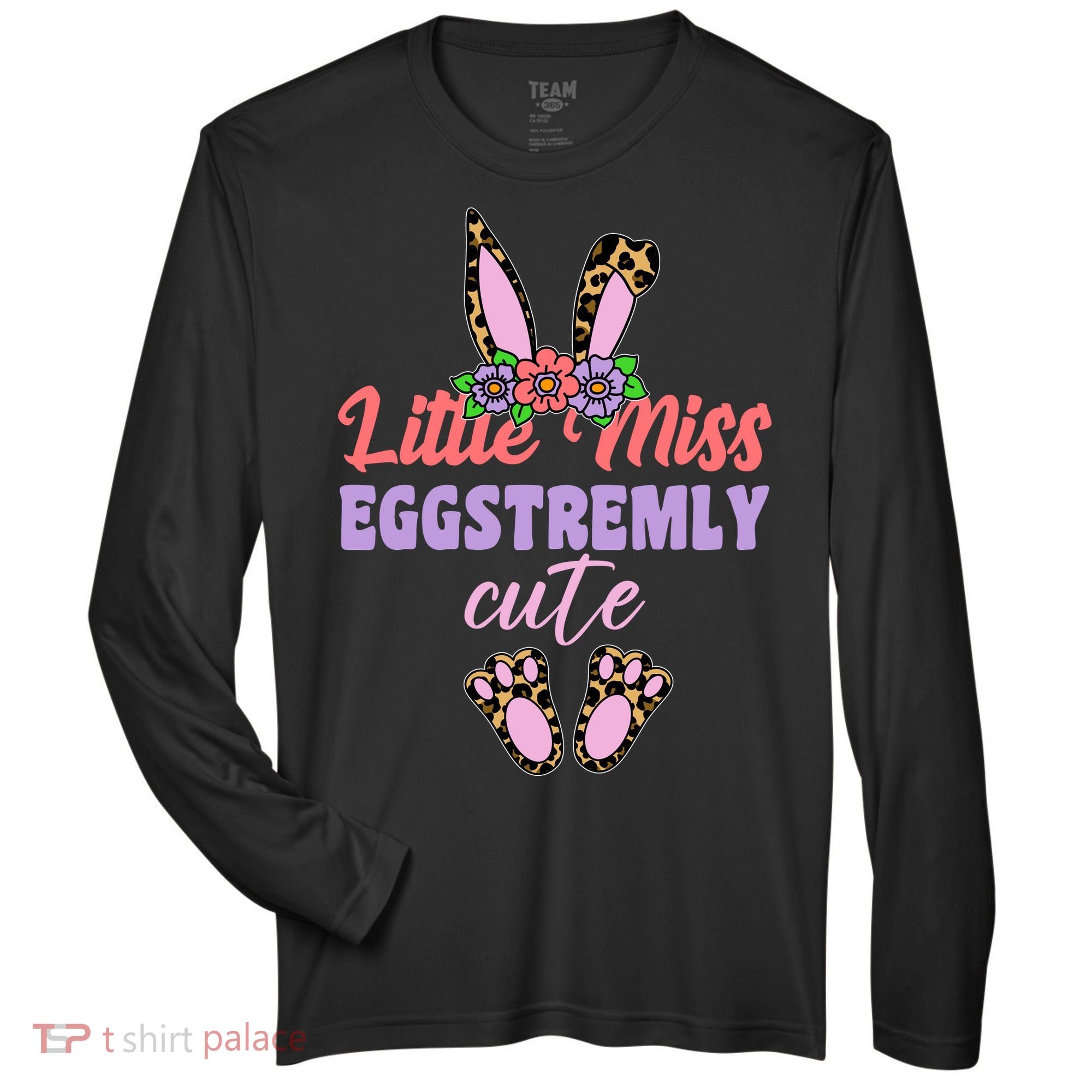 Little Miss Eggstremly Cute Easter Bunny Zone Performance Long-Sleeve T-Shirt