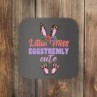 Little Miss Eggstremly Cute Easter Bunny Coaster thumb 0