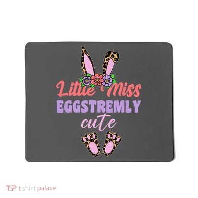 Little Miss Eggstremly Cute Easter Bunny Mousepad