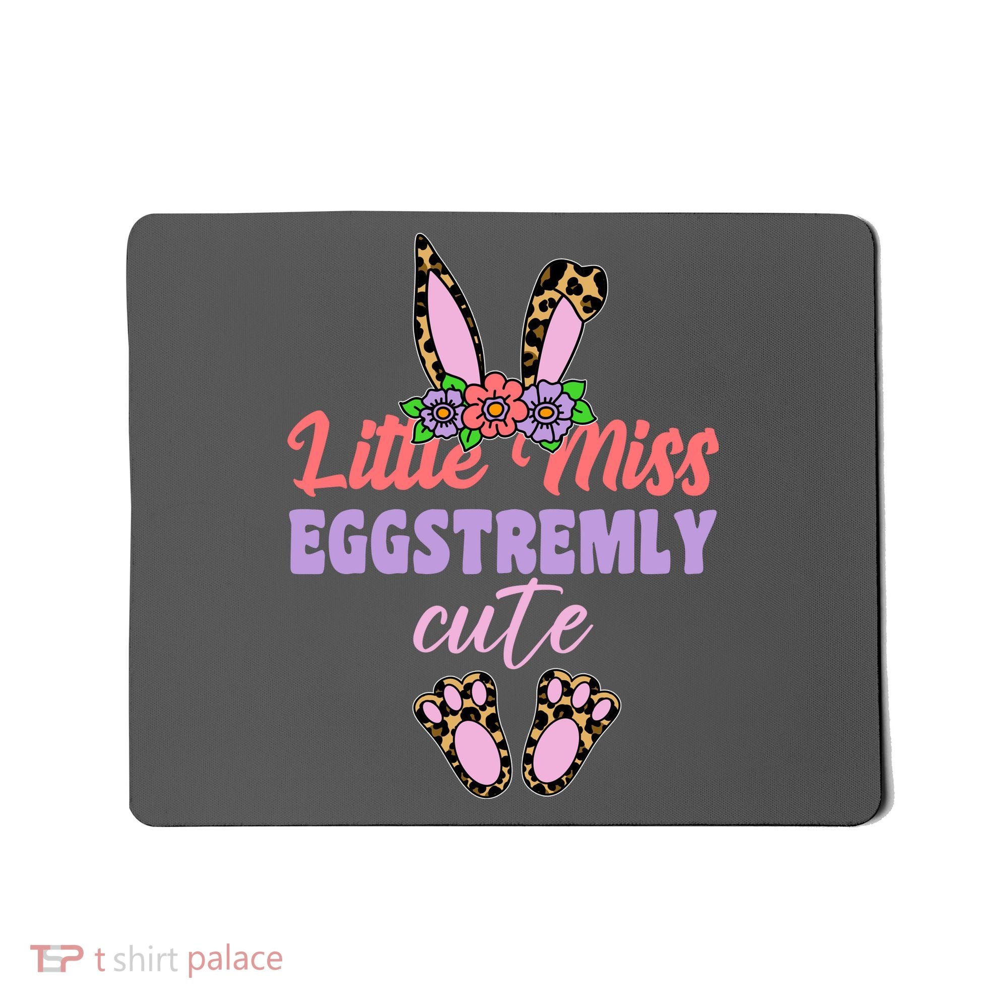 Little Miss Eggstremly Cute Easter Bunny Mousepad