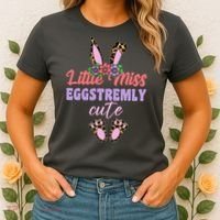 Little Miss Eggstremly Cute Easter Bunny Women's T-Shirt thumb 2