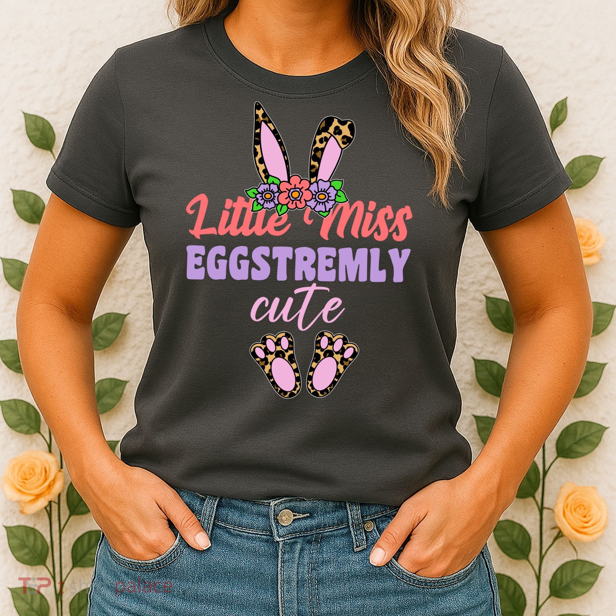 Little Miss Eggstremly Cute Easter Bunny Women's T-Shirt