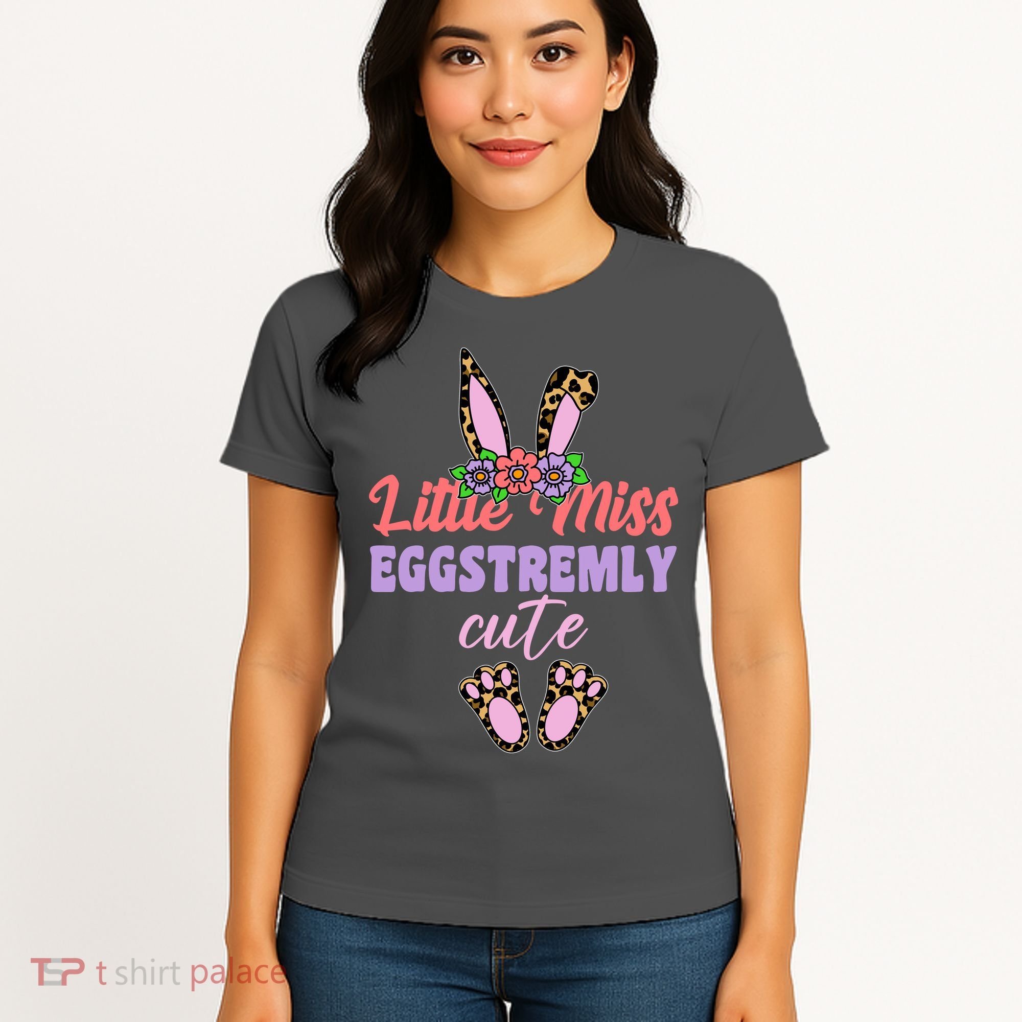 Little Miss Eggstremly Cute Easter Bunny Women's T-Shirt