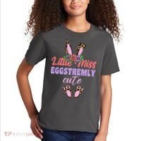 Little Miss Eggstremly Cute Easter Bunny Kids T-Shirt thumb 2