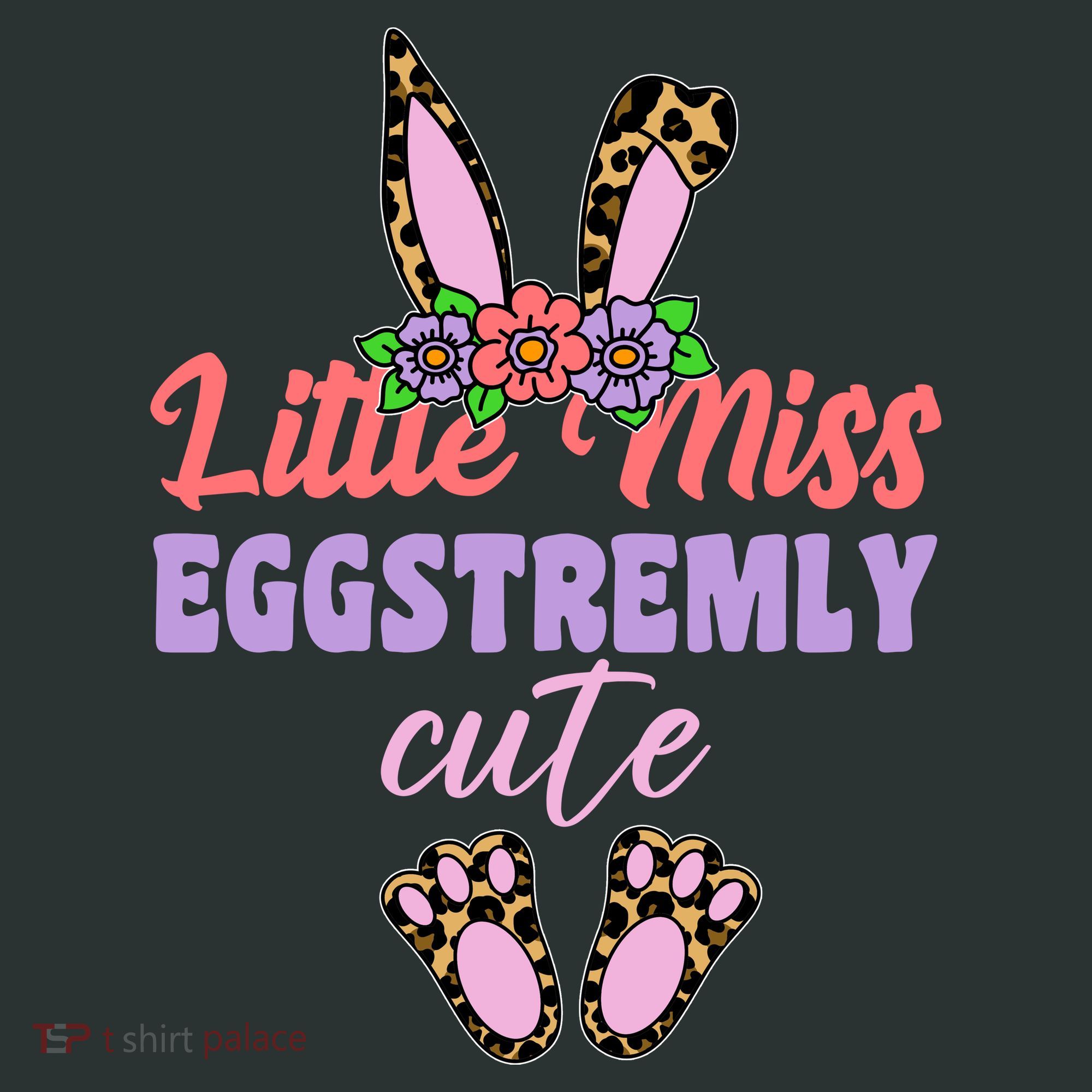 Little Miss Eggstremly Cute Easter Bunny Kids T-Shirt