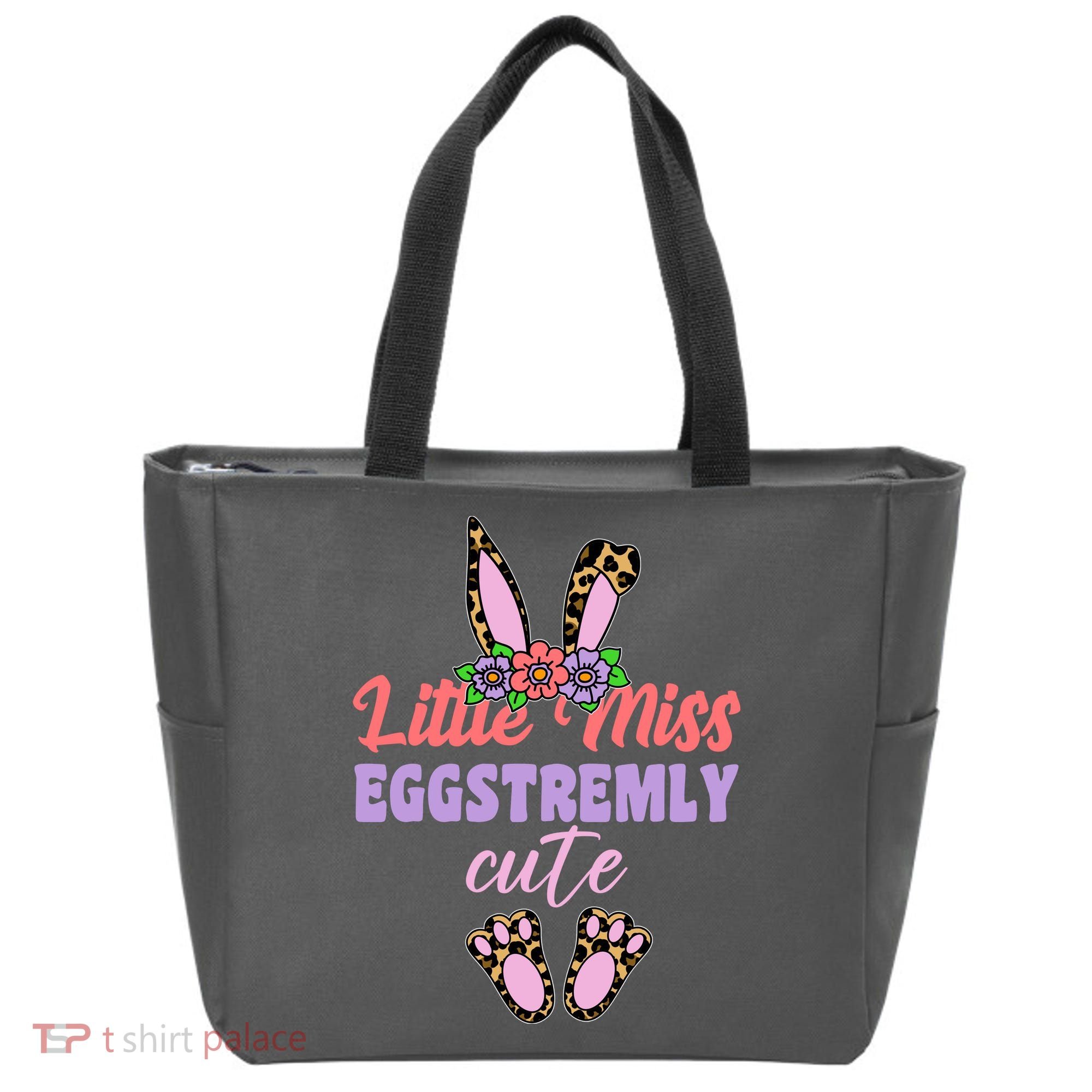 Little Miss Eggstremly Cute Easter Bunny Tote Bag