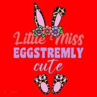 Little Miss Eggstremly Cute Easter Bunny Santa Hat thumb 1