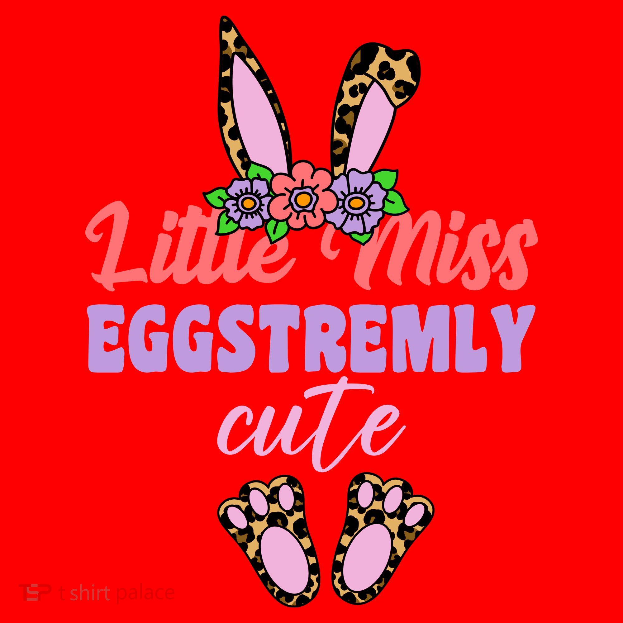 Little Miss Eggstremly Cute Easter Bunny Santa Hat
