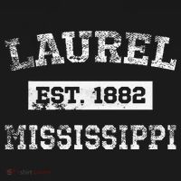 Laurel Mississippi Est. 1882 Distressed Bucket Hat thumb 4