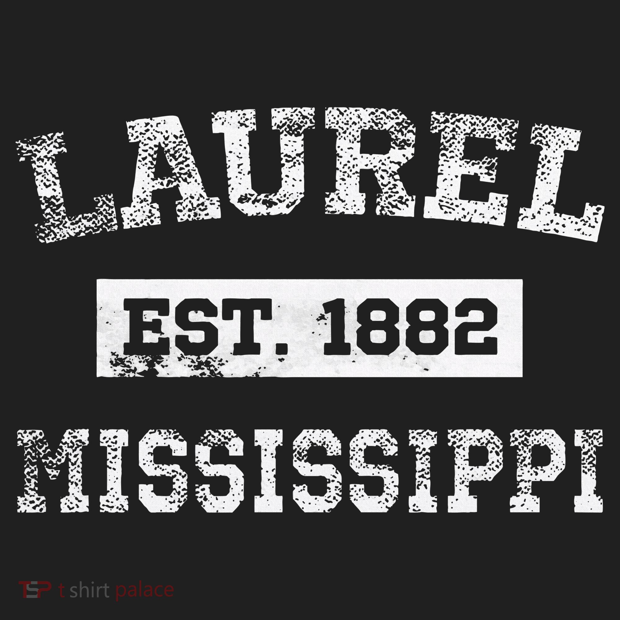 Laurel Mississippi Est. 1882 Distressed Beanie