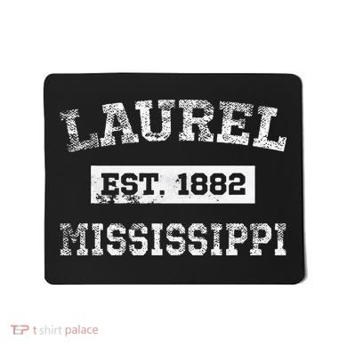 Laurel Mississippi Est. 1882 Distressed Mousepad