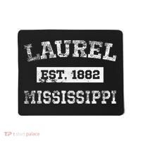 Laurel Mississippi Est. 1882 Distressed Mousepad thumb 0
