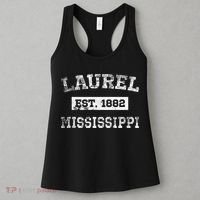 Laurel Mississippi Est. 1882 Distressed Women's Tank Top thumb 3