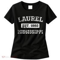 Laurel Mississippi Est. 1882 Distressed Women's T-Shirt thumb 0