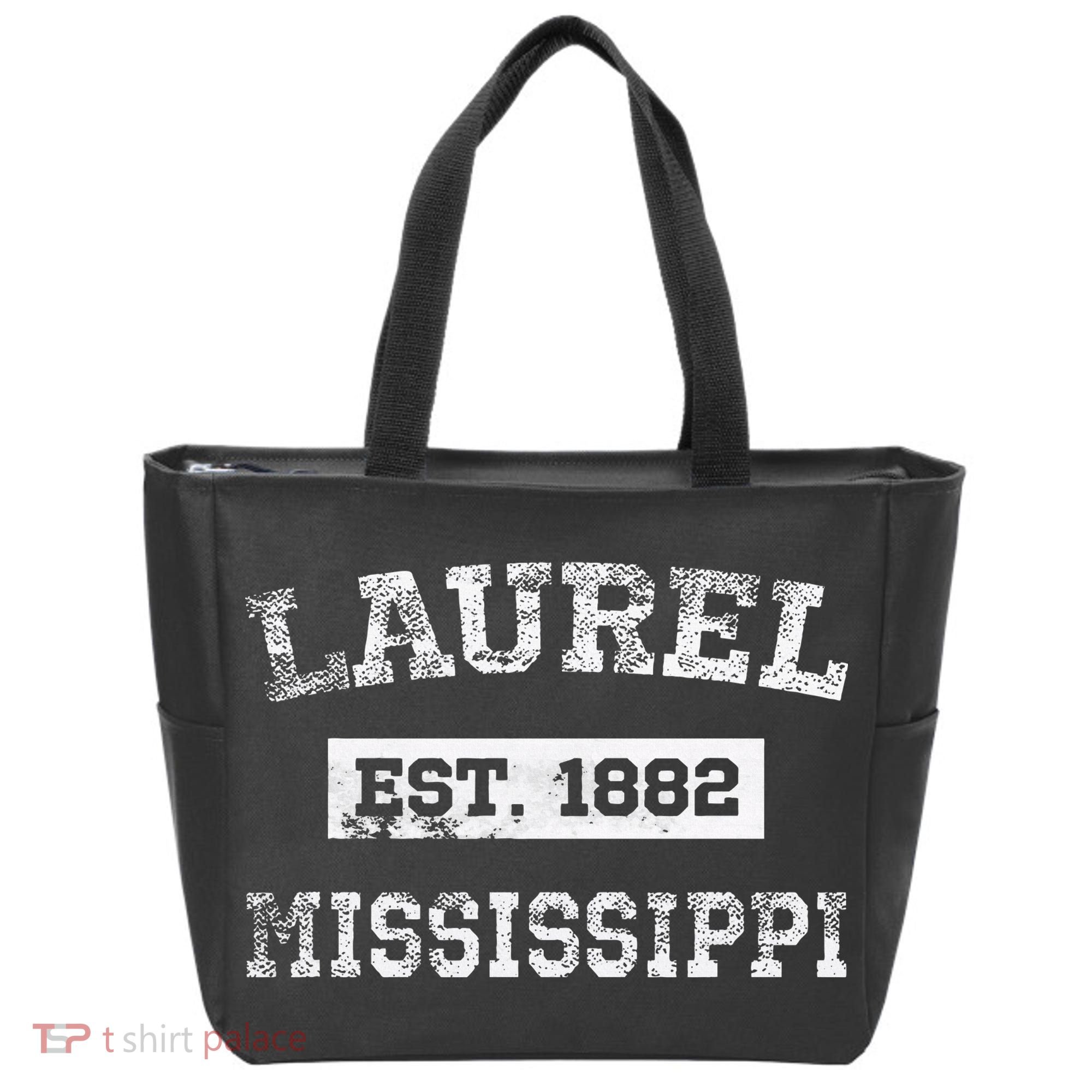 Laurel Mississippi Est. 1882 Distressed Tote Bag