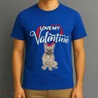 Love My French Bulldog Dog Valentine's Day Meaningful Gift T-Shirt thumb 3