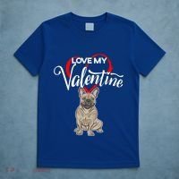 Love My French Bulldog Dog Valentine's Day Meaningful Gift T-Shirt thumb 5