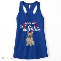 Love My French Bulldog Dog Valentine's Day Meaningful Gift Women's Tank Top thumb 0
