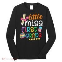Little Miss First Grade Back To School Long Sleeve Shirt thumb 0