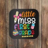 Little Miss First Grade Back To School Coaster thumb 0