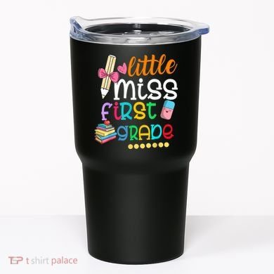 Little Miss First Grade Back To School Tumbler
