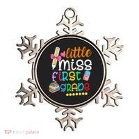 Little Miss First Grade Back To School Ornament thumb 0
