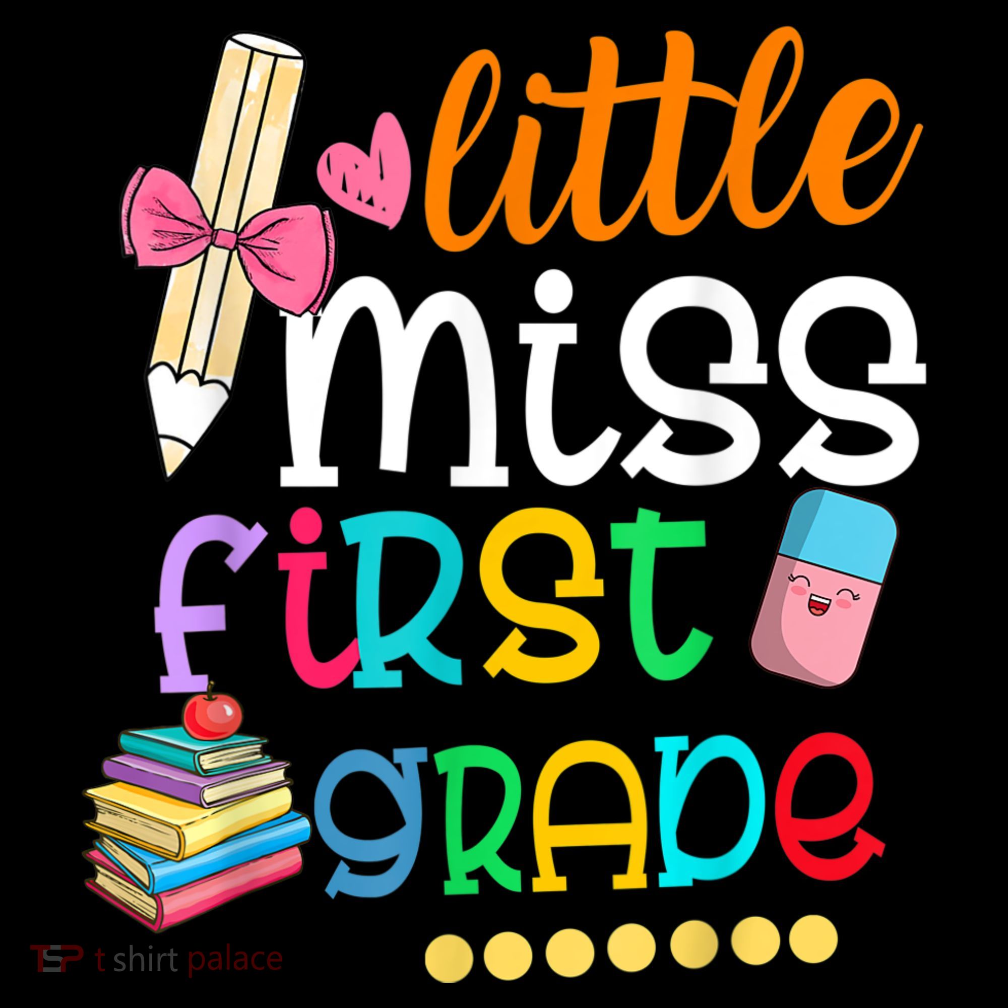 Little Miss First Grade Back To School Baby Bodysuit