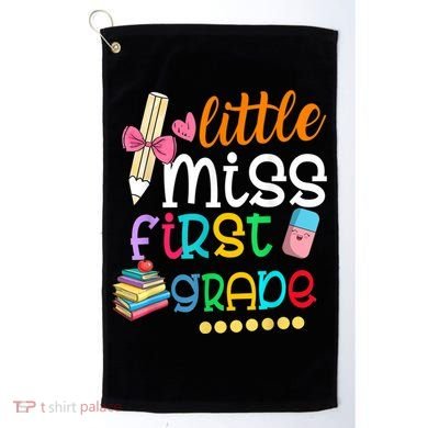 Little Miss First Grade Back To School Golf Towel