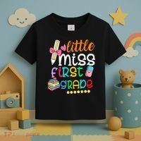 Little Miss First Grade Back To School Toddler T-Shirt thumb 3