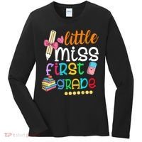 Little Miss First Grade Back To School Women's Long Sleeve Shirt thumb 0