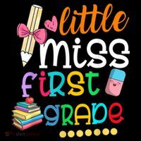 Little Miss First Grade Back To School Women's T-Shirt thumb 6