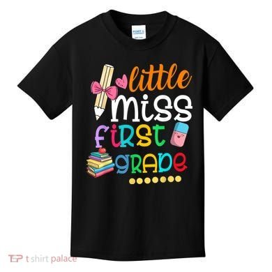 Little Miss First Grade Back To School Kids T-Shirt