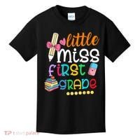 Little Miss First Grade Back To School Kids T-Shirt thumb 0