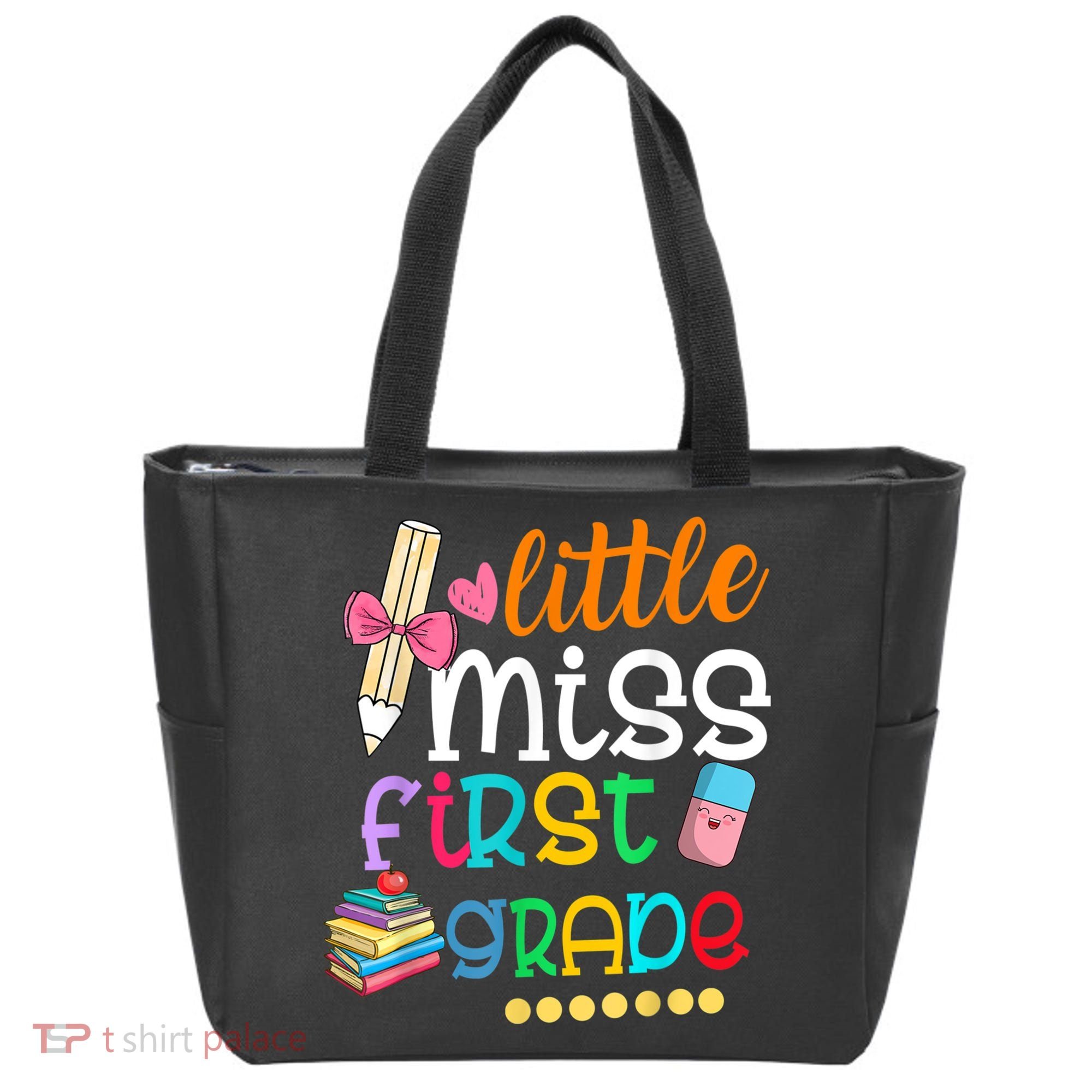 Little Miss First Grade Back To School Tote Bag