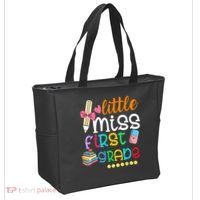 Little Miss First Grade Back To School Tote Bag thumb 2