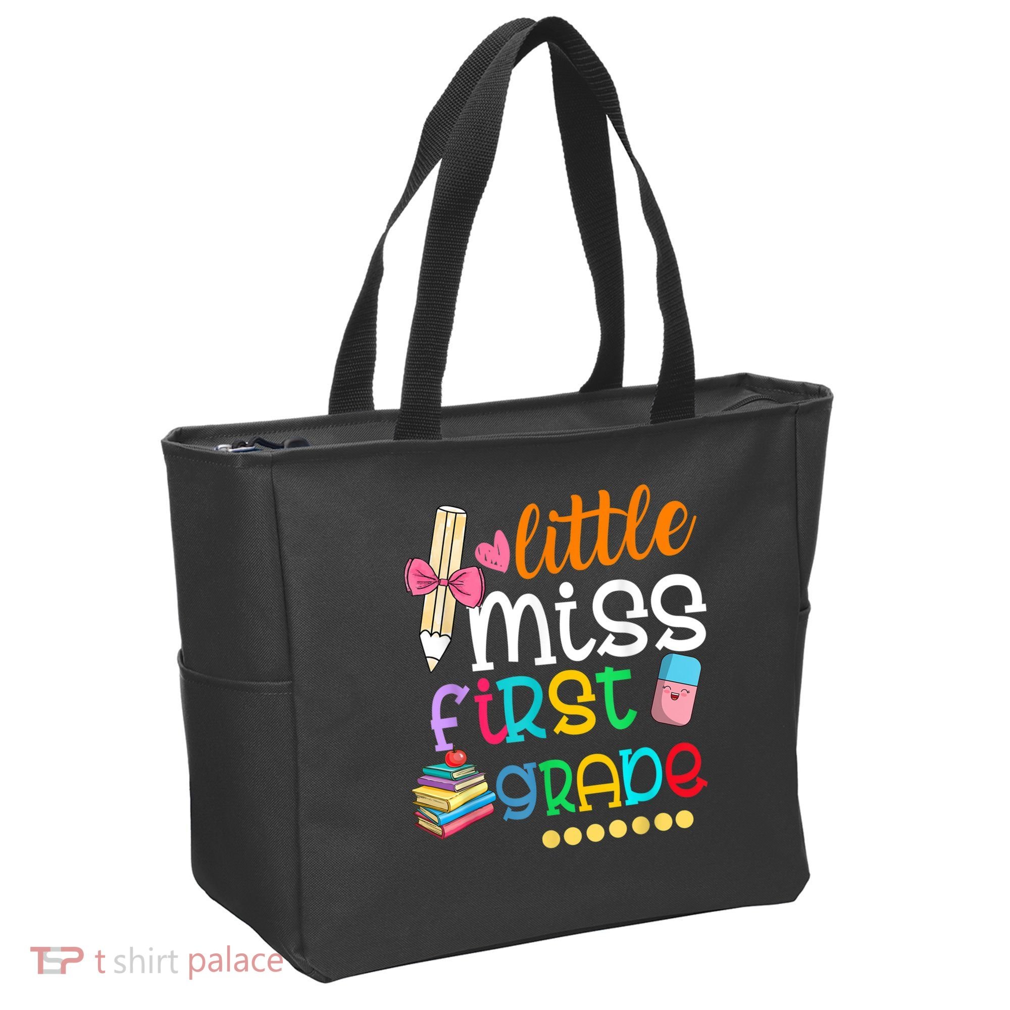 Little Miss First Grade Back To School Tote Bag