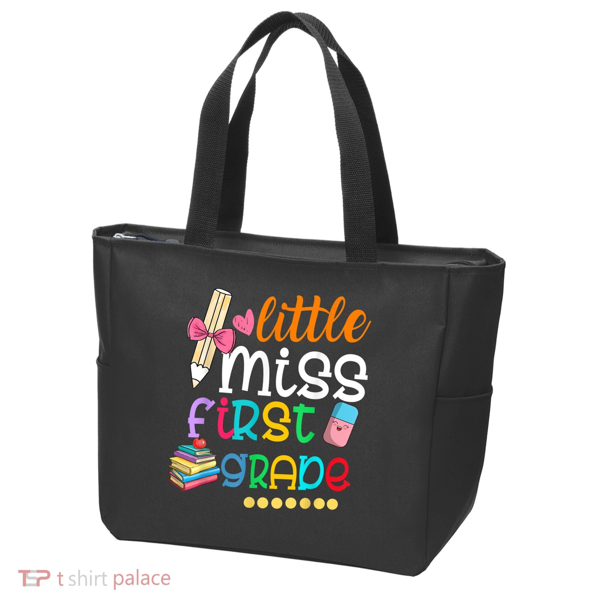 Little Miss First Grade Back To School Tote Bag